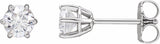 14K White Gold 3/4 CTW Lab-Grown Diamond Earrings