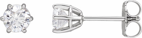 14K White Gold 3/4 CTW Lab-Grown Diamond Earrings