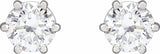 14K White 1 CTW Lab-Grown Diamond Earrings