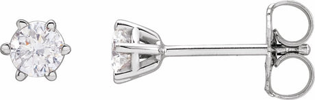 14K White 1/4 CTW Lab-Grown Diamond Earrings