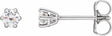 14K White Gold 1/4 CTW Lab-Grown Diamond Earrings
