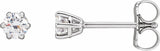 14K White Gold 1/4 CTW Lab-Grown Diamond Earrings