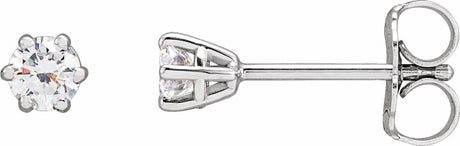 14K White Gold 1/4 CTW Lab-Grown Diamond Earrings