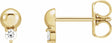 14K Yellow Gold .06 CTW Natural Diamond Bead Earrings