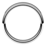 Platinum 6 mm Beveled Edge Comfort Fit Light Band Size 8