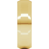 10K Yellow Gold 6 mm Lightweight Beveled-Edge Comfort-Fit Flat Band