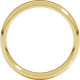 14K Yellow Gold 5 mm Lightweight Beveled-Edge Comfort-Fit Flat Band Size 7