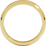 14K Yellow 5 mm Lightweight Beveled-Edge Flat Band