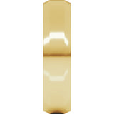 10K Yellow Gold 5 mm Lightweight Beveled-Edge Flat Band Size 8.5