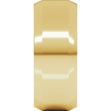 14K Yellow 8 mm Beveled Edge Light Band