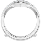 14K White Gold 1/4 CTW Lab-Grown Diamond Ring Guard