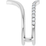 14K White Gold 1/4 CTW Lab-Grown Diamond Ring Guard
