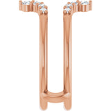 14K Rose Gold 1/3 CTW Lab-Grown Diamond Ring Guard