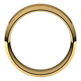 14K Yellow Gold 8 mm Lightweight Beveled-Edge Comfort-Fit Flat Band