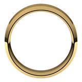 10K Yellow Gold 8 mm Lightweight Beveled-Edge Comfort-Fit Flat Band Size 10