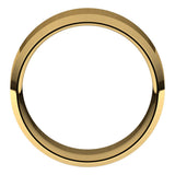 14K Yellow Gold 9 mm Lightweight Beveled-Edge Comfort-Fit Flat Band Size 13.5
