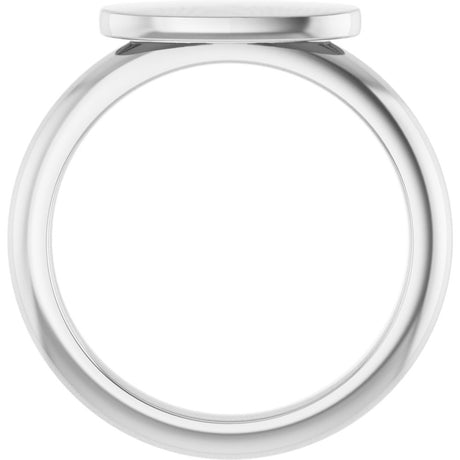 Sterling Silver 13x5.5 mm Oval Signet Ring