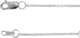 Sterling Silver 1 mm Adjustable Cable 16-18" Chain