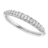 14K White Gold 1/10 CTW Natural Diamond Anniversary Band