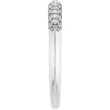 14K White Gold 1/10 CTW Natural Diamond Anniversary Band