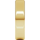 14K Yellow Gold 5 mm Round-Edge Comfort-Fit Flat Band Size 6.5