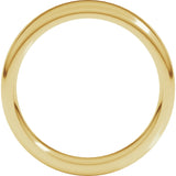 10K Yellow Gold 5 mm Round-Edge Comfort-Fit Flat Band Size 9