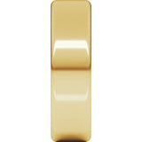 10K Yellow Gold 6 mm Round-Edge Comfort-Fit Flat Band Size 9