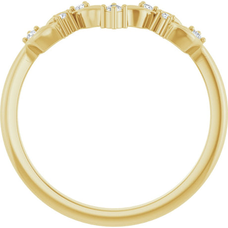 14K Yellow .05 CTW Lab-Grown Diamond Anniversary Band