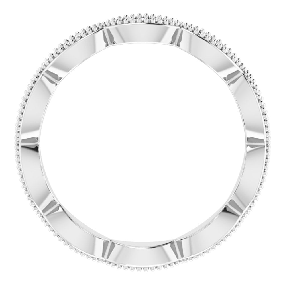 Platinum 1/5 CTW Natural Diamond Eternity Band Size 5