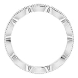 Platinum 1/5 CTW Natural Diamond Eternity Band Size 5