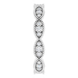 Platinum 1/5 CTW Natural Diamond Eternity Band Size 5