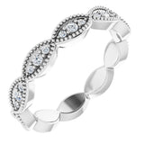 Platinum 1/5 CTW Natural Diamond Eternity Band Size 5