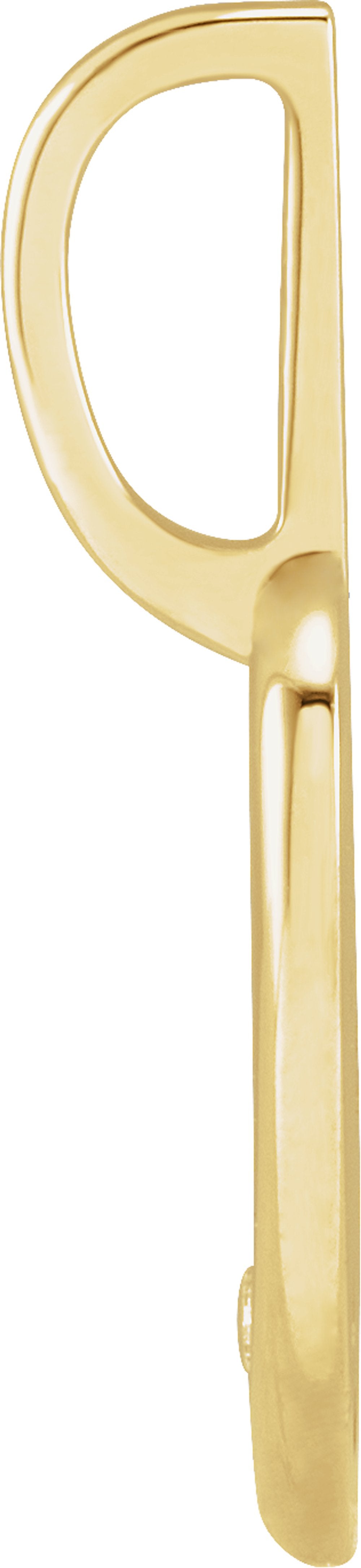 14K Yellow Gold .02 CT Natural Diamond Engravable Heart Charm/Pendant