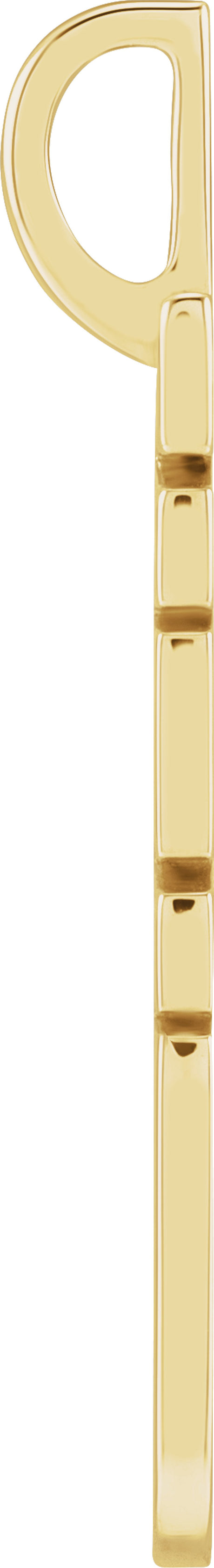 14K Yellow WWJD Charm/Pendant