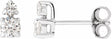 14K White Gold 1/2 CTW Lab-Grown Diamond Earrings 
