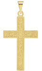 14K Yellow 22x14 mm Cross Pendant