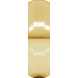 14K Yellow Gold 6 mm Beveled-Edge Flat Band Size 9.5