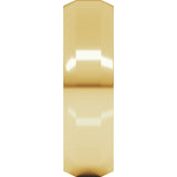 10K Yellow 6 mm Beveled-Edge Flat Band