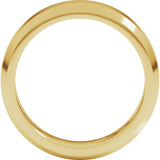 10K Yellow 6 mm Beveled-Edge Flat Band