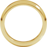 10K Yellow Gold 6 mm Beveled-Edge Flat Band Size 10