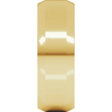 14K Yellow 7 mm Beveled-Edge Flat Band