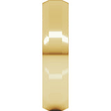 14K Yellow 5 mm Beveled-Edge Flat Band