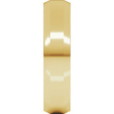 14K Yellow Gold 5 mm Beveled-Edge Flat Band Size 8.5
