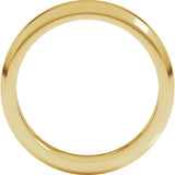 14K Yellow Gold 5 mm Beveled-Edge Flat Band Size 8.5