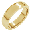 14K Yellow Gold 5 mm Beveled-Edge Flat Band Size 8.5