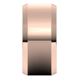 14K Rose Gold 10 mm Beveled-Edge Flat Band Size 11