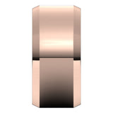 14K Rose Gold 10 mm Beveled-Edge Flat Band Size 11