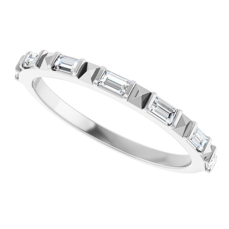 14K White Gold 1/4 CTW Natural Diamond Anniversary Band