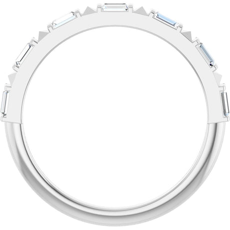 14K White Gold 1/4 CTW Natural Diamond Anniversary Band