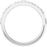 14K White Gold 1/4 CTW Natural Diamond Anniversary Band